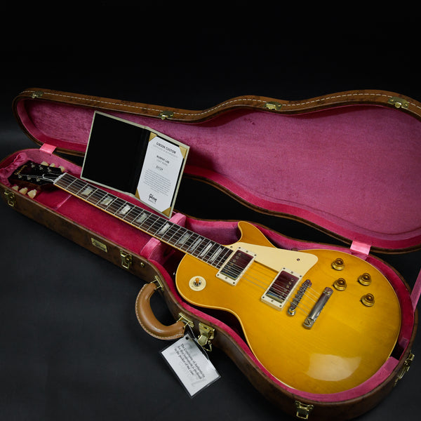 2024 Gibson Custom 1958 Les Paul Standard Reissue Murphy Lab Light Aged Lemon Burst 2024 (84724)