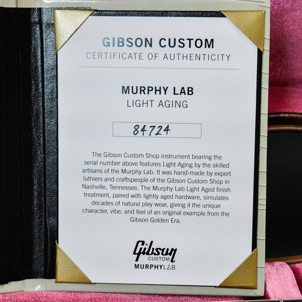 2024 Gibson Custom 1958 Les Paul Standard Reissue Murphy Lab Light Aged Lemon Burst 2024 (84724)