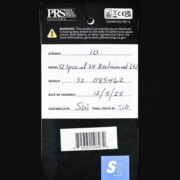 PRS S2 Special Semi-Hollow Reclaimed Limited Edition- Natural 2025 (S2085462)