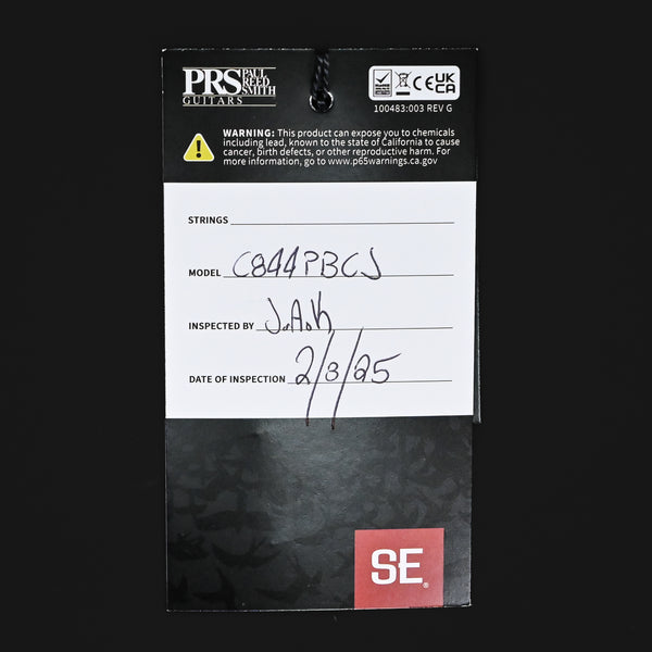 PRS SE Custom 24-08 Poplar Burl Limited Edition- Charcoal Cherry Midnight Burst 2025 (CTIG097593)