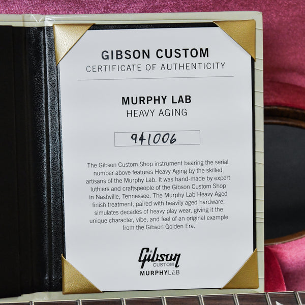 Gibson Custom 1959 Les Paul Standard Reissue Murphy Lab Heavy Aged Golden Poppy Burst 2024 (941006)