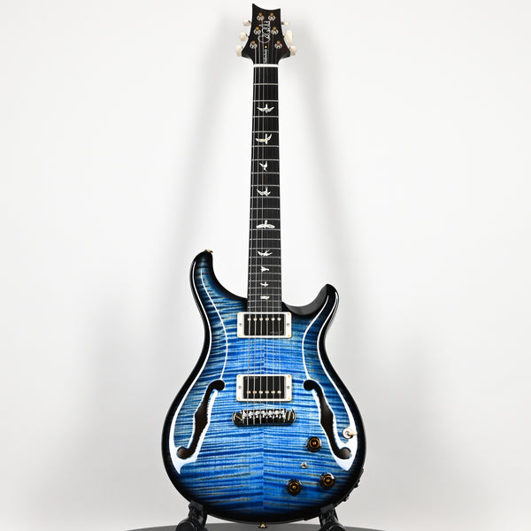 PRS Hollowbody II Piezo w/ 10 Top Electric Guitar- Faded Blue Jean Wraparound Smokeburst 2025 (0416932)