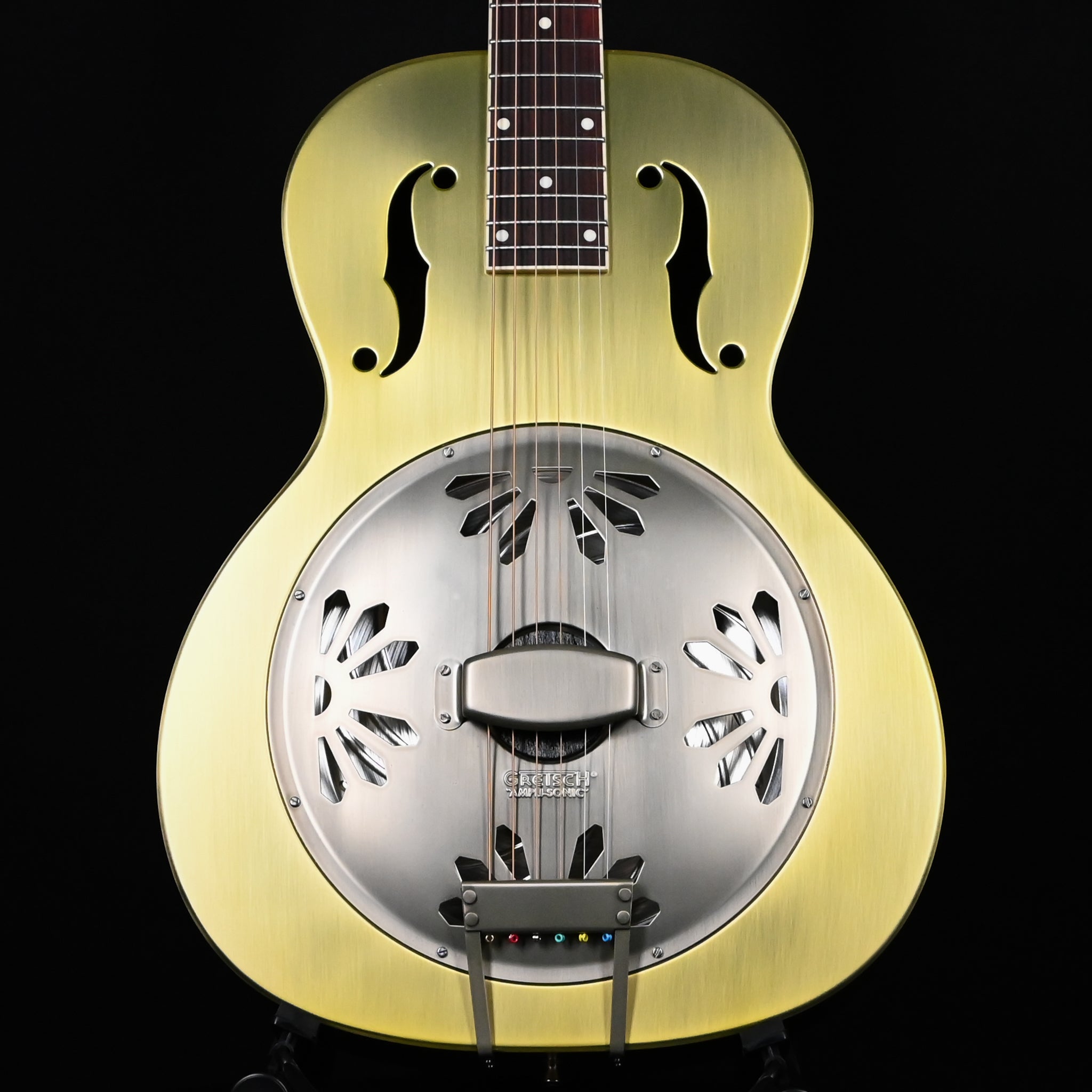 Gretsch G9202 Honey Dipper Special Round-Neck Brass Body Resonator Guitar- Bell Bronze (CAXR246004)