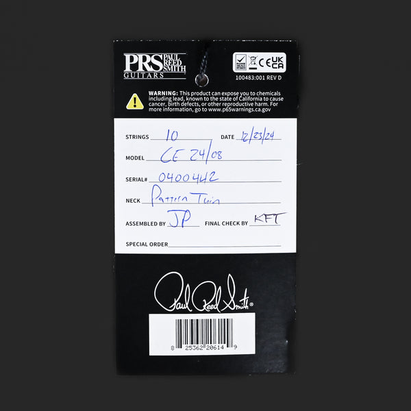 PRS CE 24-08 Swamp Ash Limited Edition- Frost Blue Metallic 2024 (0400442)