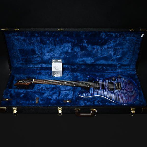 PRS Modern Eagle V Wood Library w/ 10-Top & Brazilian Rosewood Fingerboard Electric Guitar- Violet Blue Burst 2025 (0416653)