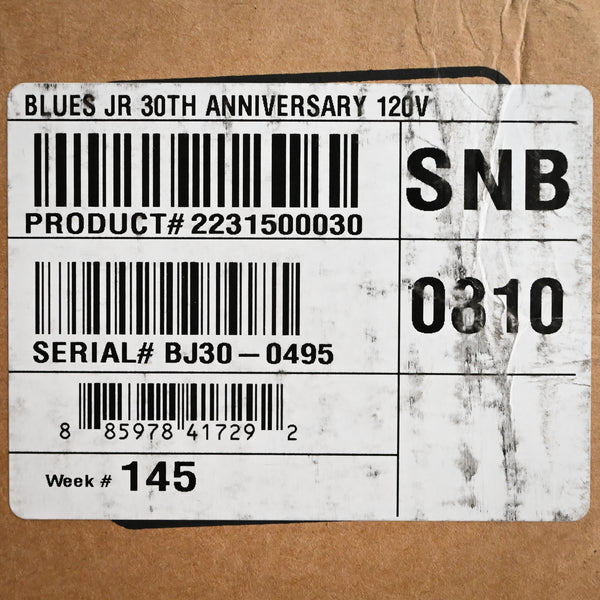Blues Junior IV 30th Anniversary Limited-Edition 120V 15-Watt (BJ30-0495)