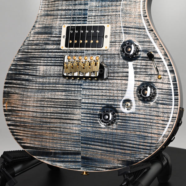 PRS Custom 24 Piezo w/ 10-Top & DMO Pickups Electric Guitar- Faded Whale Blue 2026 (0423797)