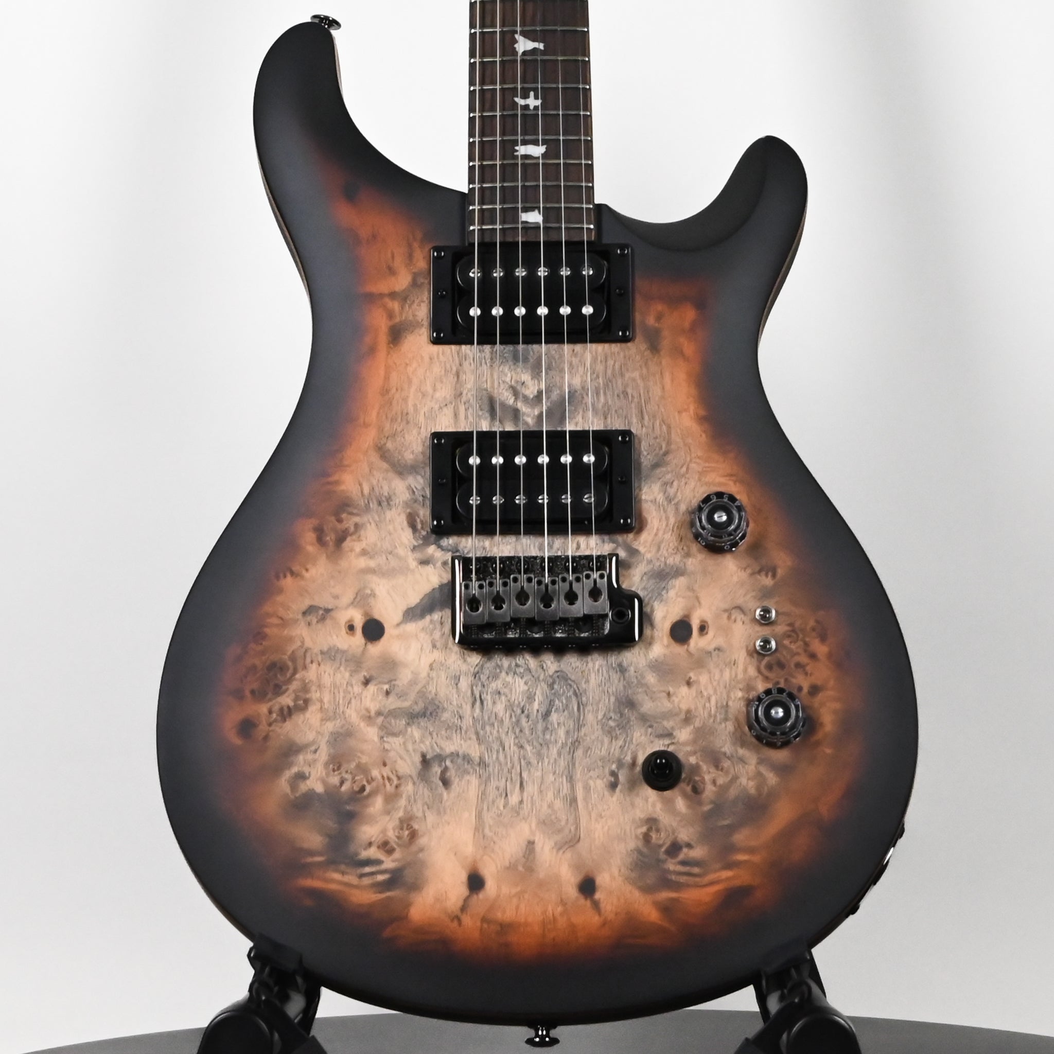 PRS SE Custom 24-08 Poplar Burl Limited Edition- Charcoal Cherry Midnight Burst 2025 (CTIG116968)