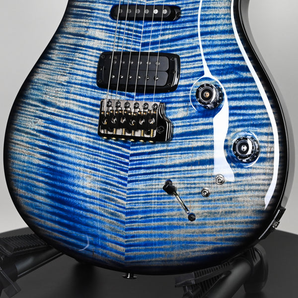 PRS Modern Eagle V Wood Library w/ 10-Top & Brazilian Rosewood Fingerboard Electric Guitar- Faded Blue Jean Wraparound 2025 (0416651)