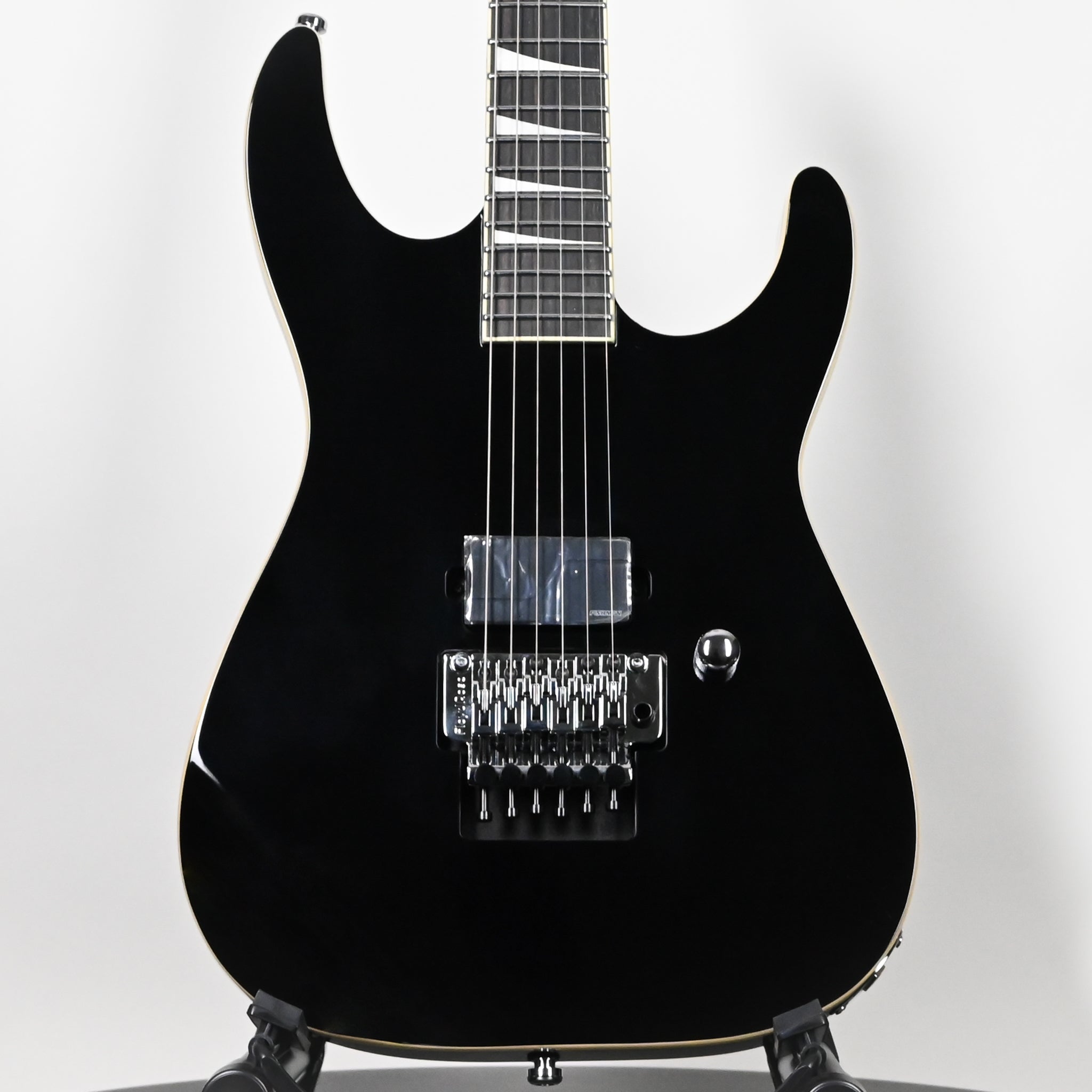 Jackson Pro Plus Series SL1A Soloist Limited Edition Electric Guitar- Gloss Black w/ Aged White Binding (ICJ2502932)