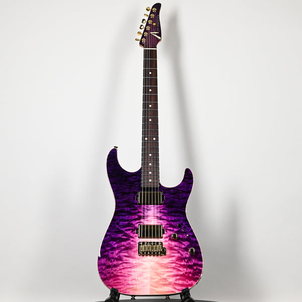 Tom Anderson Custom Drop Top w/ Quilt Maple Top- Purple Wake Surf w/ Binding 2025 (11-30-25N)
