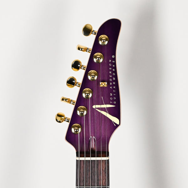 Tom Anderson Custom Drop Top w/ Quilt Maple Top- Purple Wake Surf w/ Binding 2025 (11-30-25N)