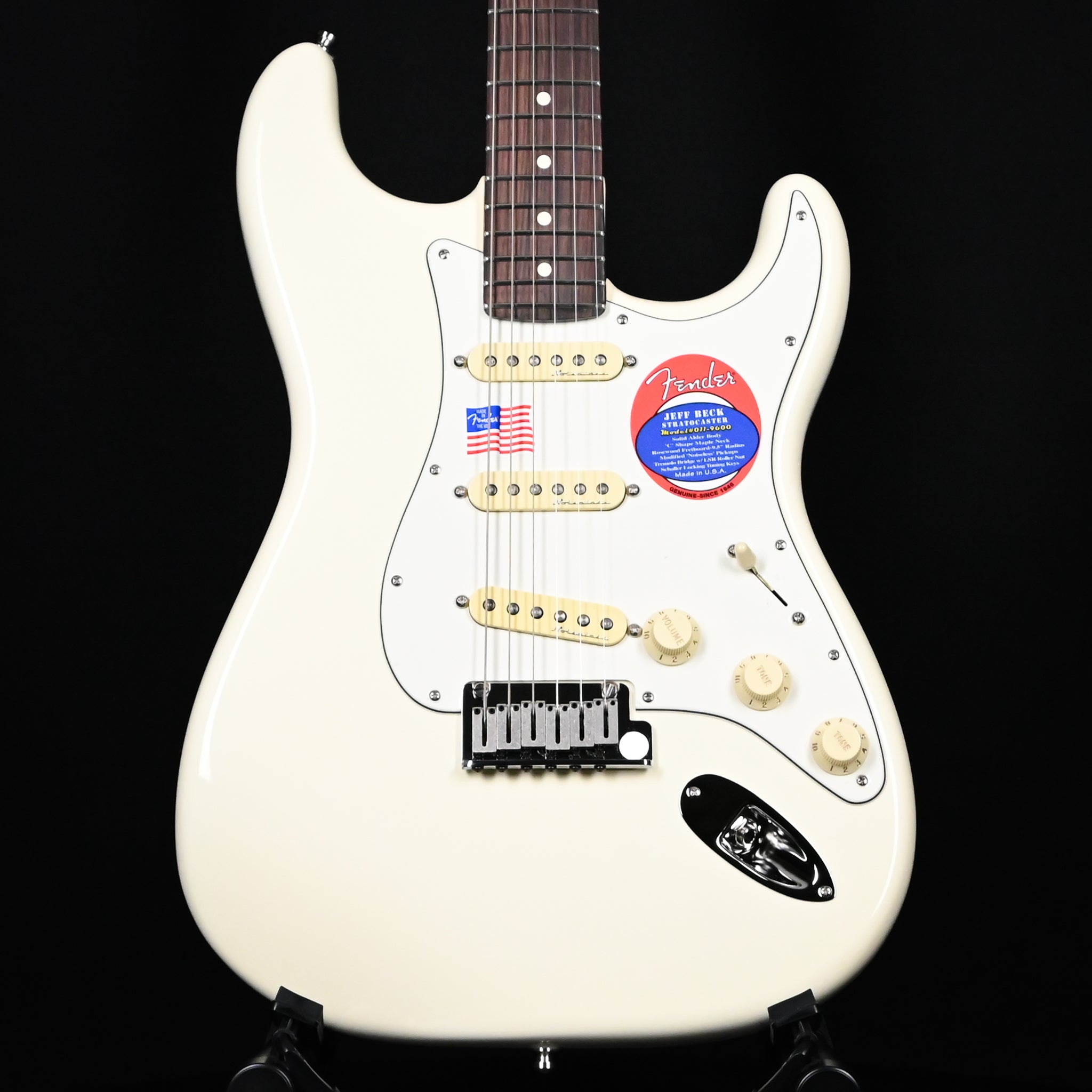 Fender Artist Series Jeff Beck Stratocaster w/ Rosewood- Olympic White (US24042997)