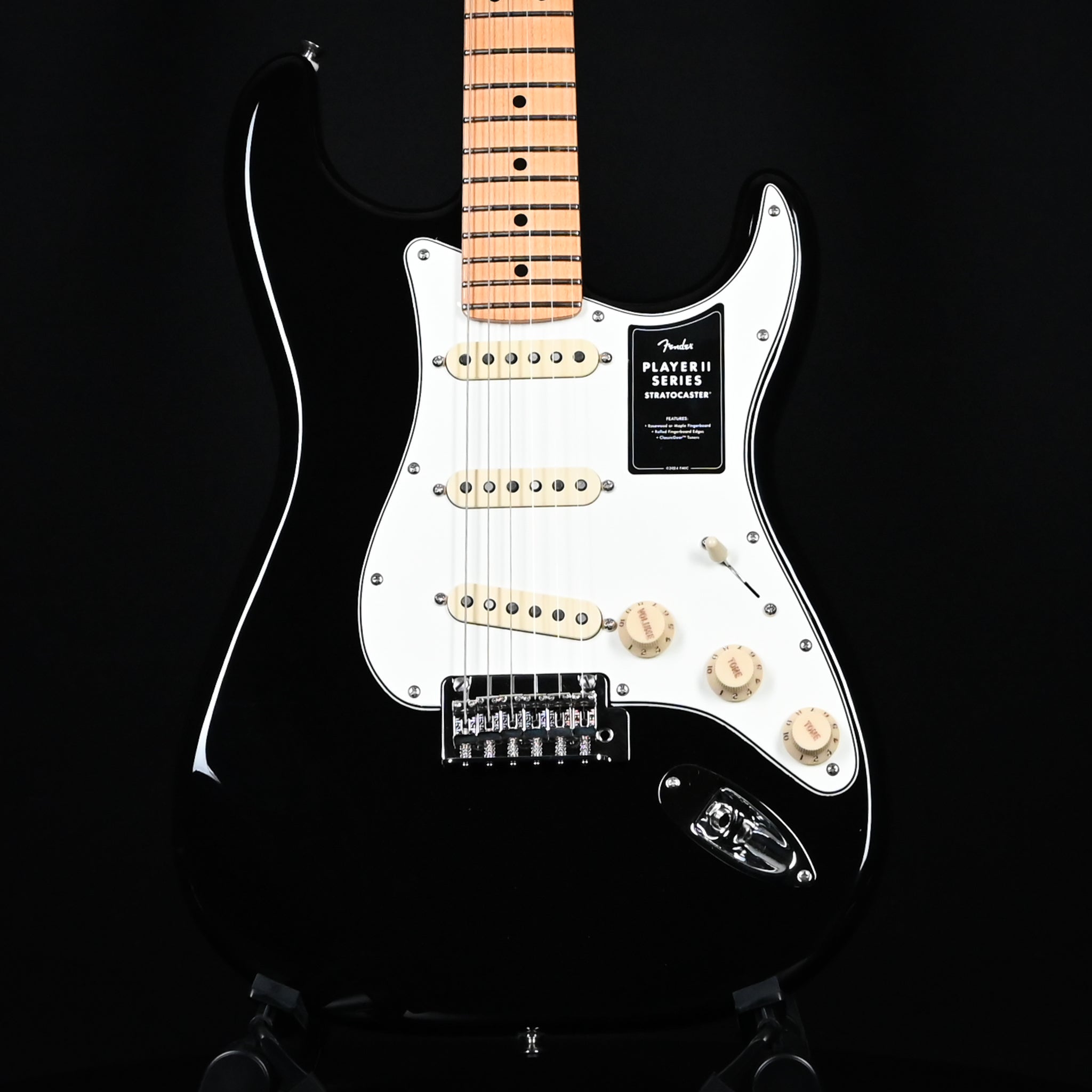 Fender Player II Stratocaster Maple Fingerboard Black 2024 (MXS24025625)