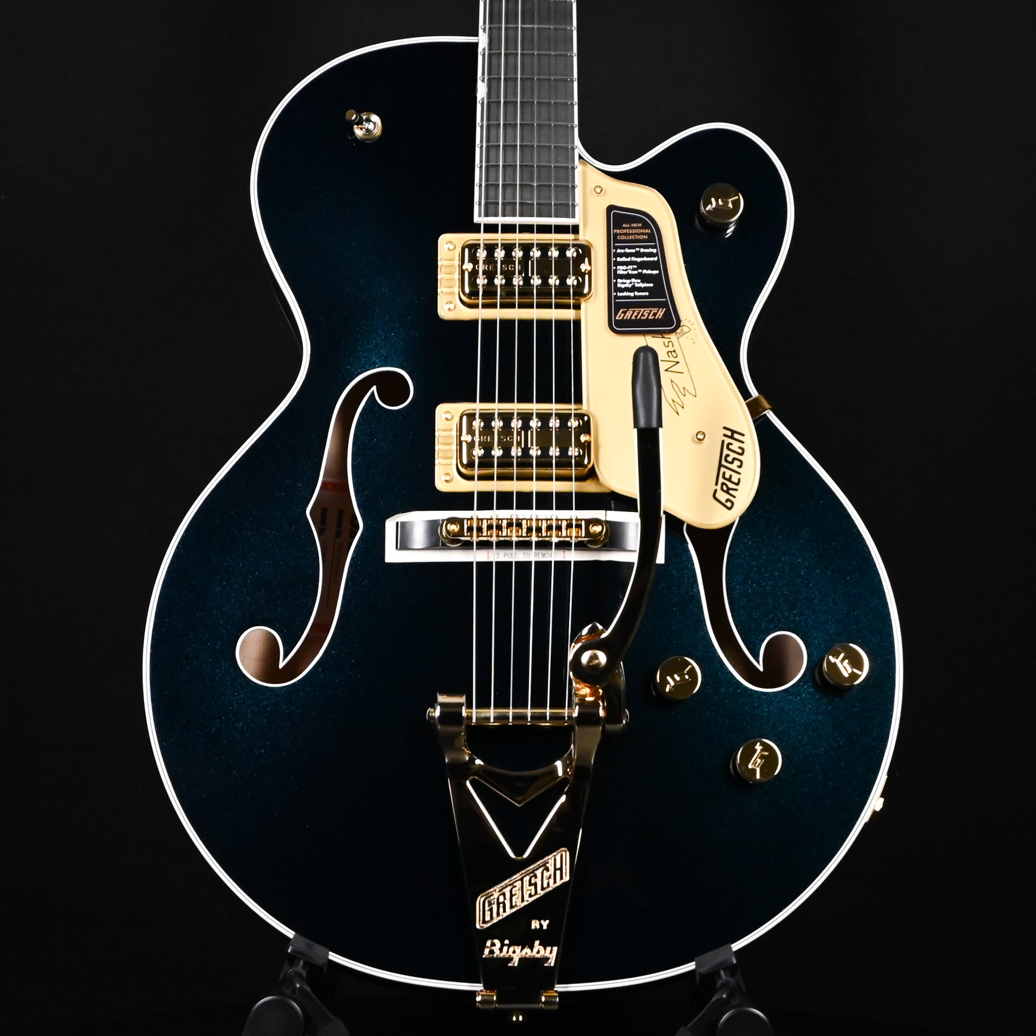 Gretsch Professional Nashville Hollow Body w/ String-Thru Bigsby- Midnight Sapphire w/ Gold Hardware (JT24062064)