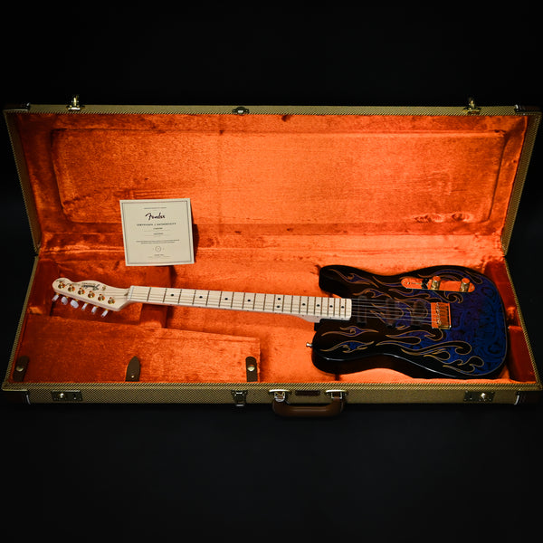 Fender James Burton Telecaster w/ Maple Fingerboard- Blue Paisley Flames (US22183543)