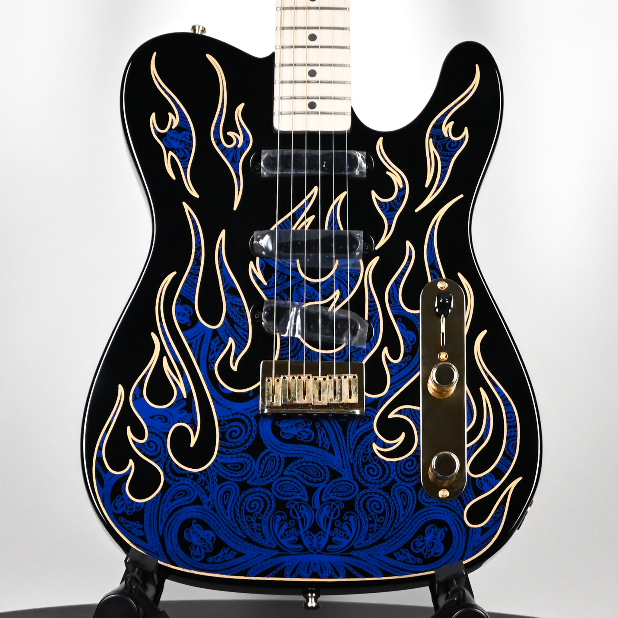 Fender James Burton Telecaster w/ Maple Fingerboard- Blue Paisley Flames (US22183543)