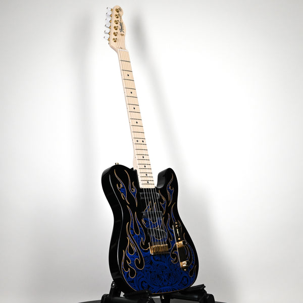 Fender James Burton Telecaster w/ Maple Fingerboard- Blue Paisley Flames (US22183543)