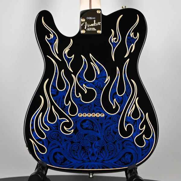 Fender James Burton Telecaster w/ Maple Fingerboard- Blue Paisley Flames (US22183543)