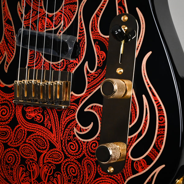 Fender James Burton Telecaster w/ Maple Fingerboard- Red Paisley Flames (US22183403)