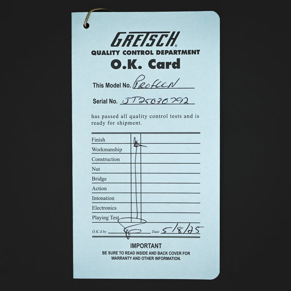 Gretsch Limited Edition Falcon Center Block Jr. w/ Bigsby & Quilted Maple- Roundup Orange 2025 (JT25030792)