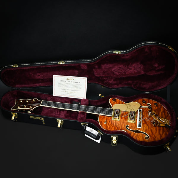 Gretsch Limited Edition Falcon Center Block Jr. w/ Bigsby & Quilted Maple- Roundup Orange 2025 (JT25030792)