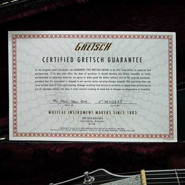 Gretsch Falcon Hollow Body w/ String-Thru Bigsby- Black (JT25113883)