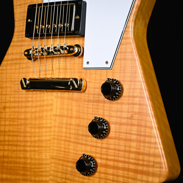 Gibson Custom '58 Explorer w/ Figured Maple & Gold Hardware VOS- Antique Natural NAMM 2026 Showpiece One of A kind (86015)