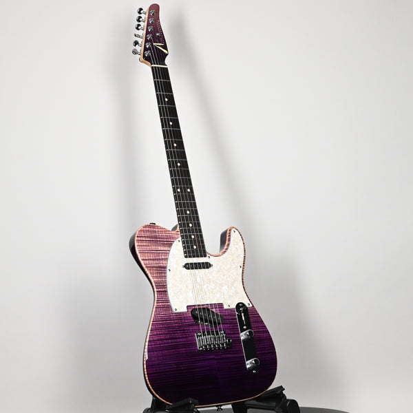 Tom Anderson Top T Classic Electric Guitar- Purple Surf with Binding 2026 (01-18-26A)