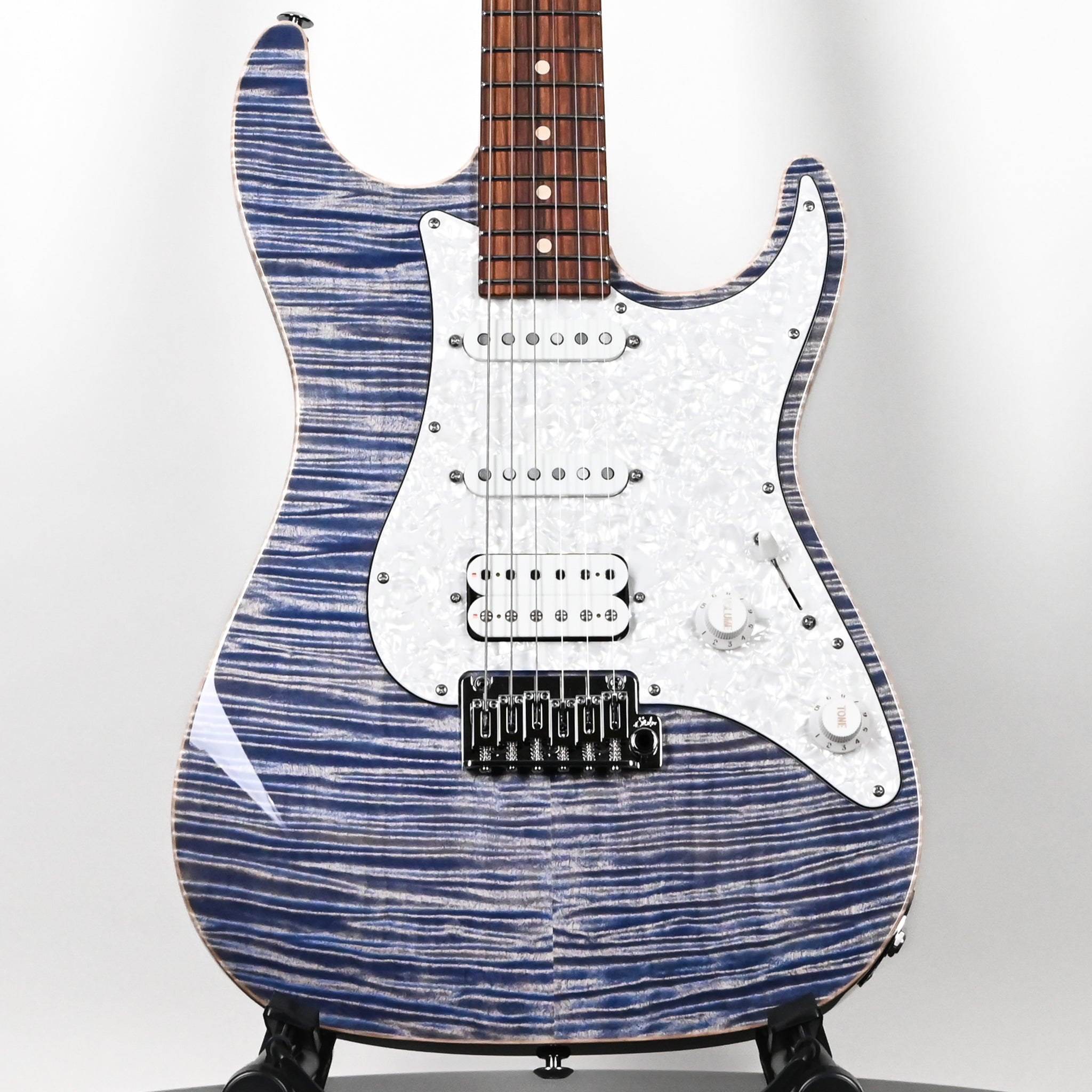 Suhr Standard Plus Electric Guitar- Trans Blue Denim Slate 2025 (90574)