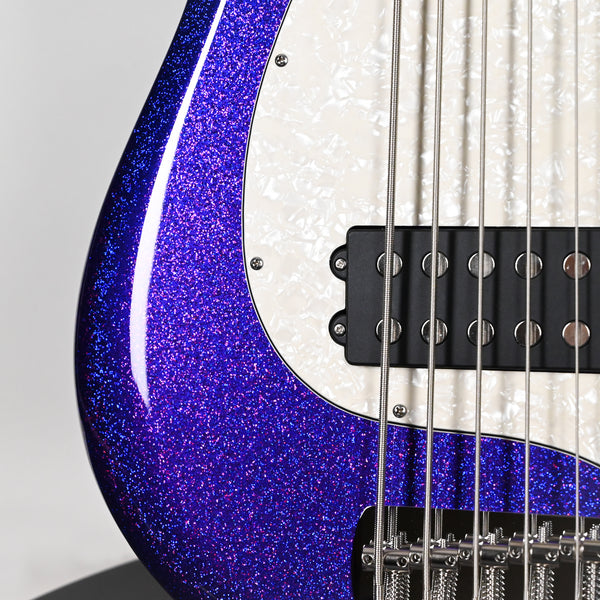 Ernie Ball Music Man StringRay 5 Special H Bass Guitar- Violet Sparkle Burst 2026 (K11613)