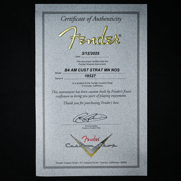 Fender Custom Shop American Custom Stratocaster NOS- Aged White Blonde 2025 (XN18527)