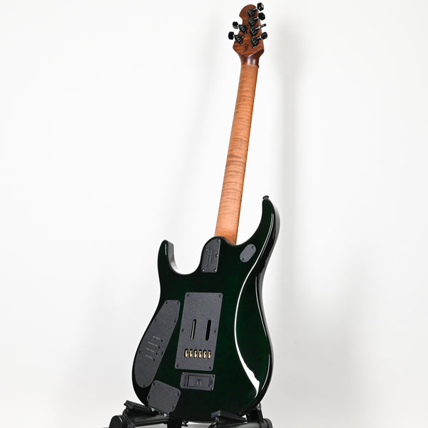 Ernie Ball Music Man JP15 John Petrucci Signature Electric Guitar- Green Tiger Eye Flame 2026 (H09193)