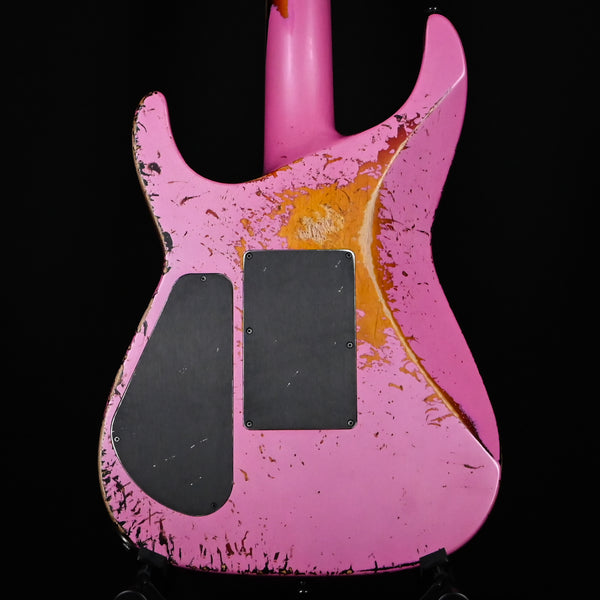 Jackson Custom Shop USA SL 2H FR Soloist Nitro Tour Relic- Platinum Pink/ 3-Tone Sunburst 2026 (J11567)