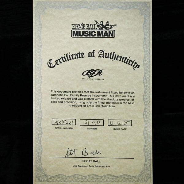 Ernie Ball Music Man BFR John Petrucci Majesty 7-String (No.21 of 50)- Malachite 2025 (M019231)