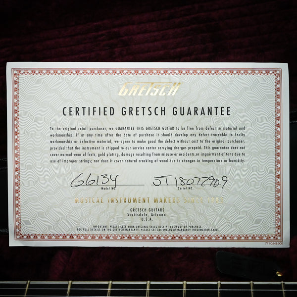 Gretsch G6134T Limited Edition Penguin – Casino Gold 2018 (JTI8072909) Used – Excellent