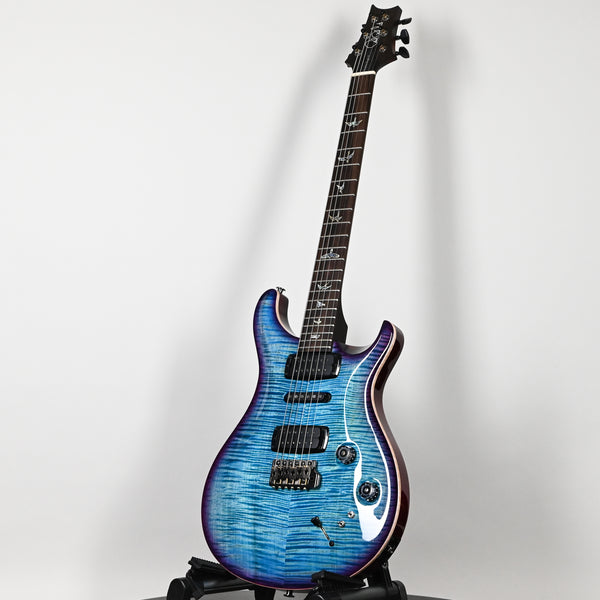 PRS Modern Eagle V Wood Library w/ 10-Top & Brazilian Rosewood Fingerboard Electric Guitar- Lake Blue w/ Purple Burst 2025 (0414987)