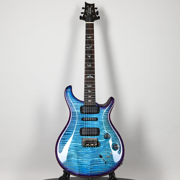 PRS Modern Eagle V Wood Library w/ 10-Top & Brazilian Rosewood Fingerboard Electric Guitar- Lake Blue w/ Purple Burst 2025 (0414987)
