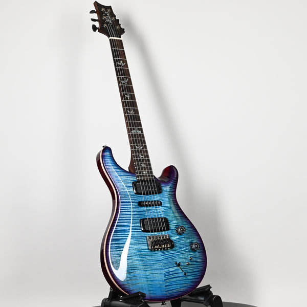 PRS Modern Eagle V Wood Library w/ 10-Top & Brazilian Rosewood Fingerboard Electric Guitar- Lake Blue w/ Purple Burst 2025 (0414987)