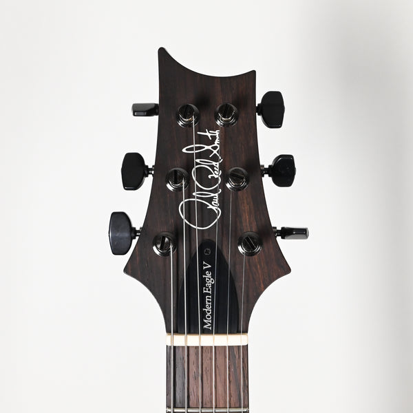 PRS Modern Eagle V Wood Library w/ 10-Top & Brazilian Rosewood Fingerboard Electric Guitar- Lake Blue w/ Purple Burst 2025 (0414987)