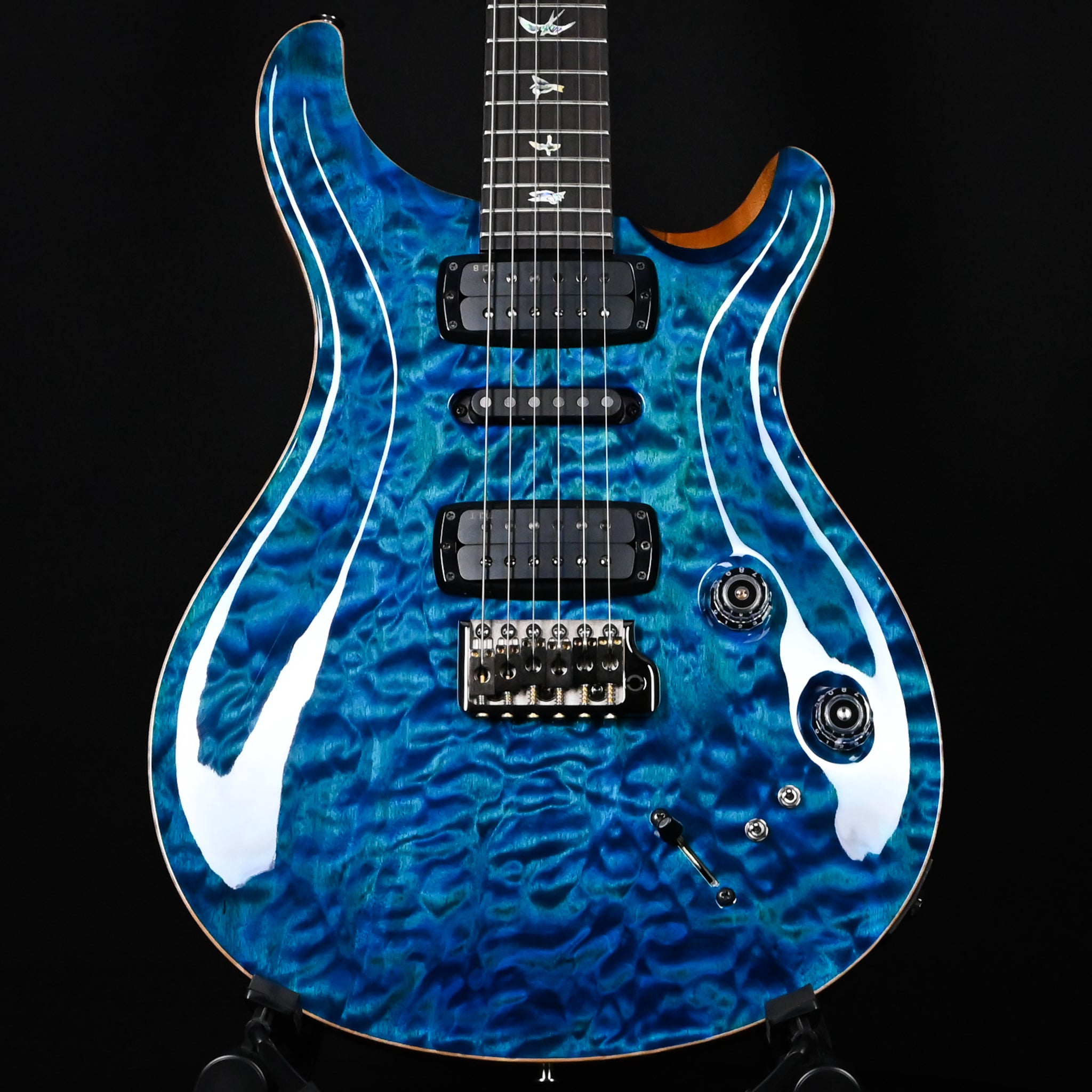 PRS Modern Eagle V Wood Library w/ 10-Top & Brazilian Rosewood Fingerboard Electric Guitar- Lake Blue 2025 (0416624)