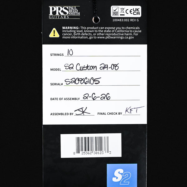 PRS S2 Custom 24-08 Electric Guitar- Sprayer's Choice 2026 (S2086105)