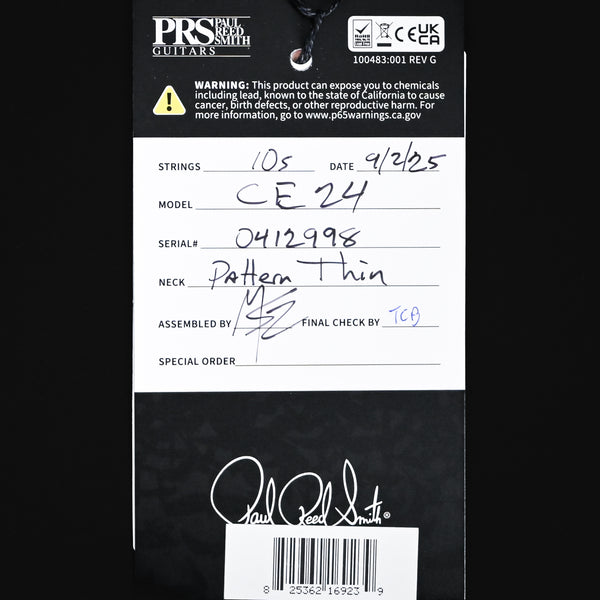 PRS CE 24 Electric Guitar- Faded Blue Smokeburst 2025 (0412998)