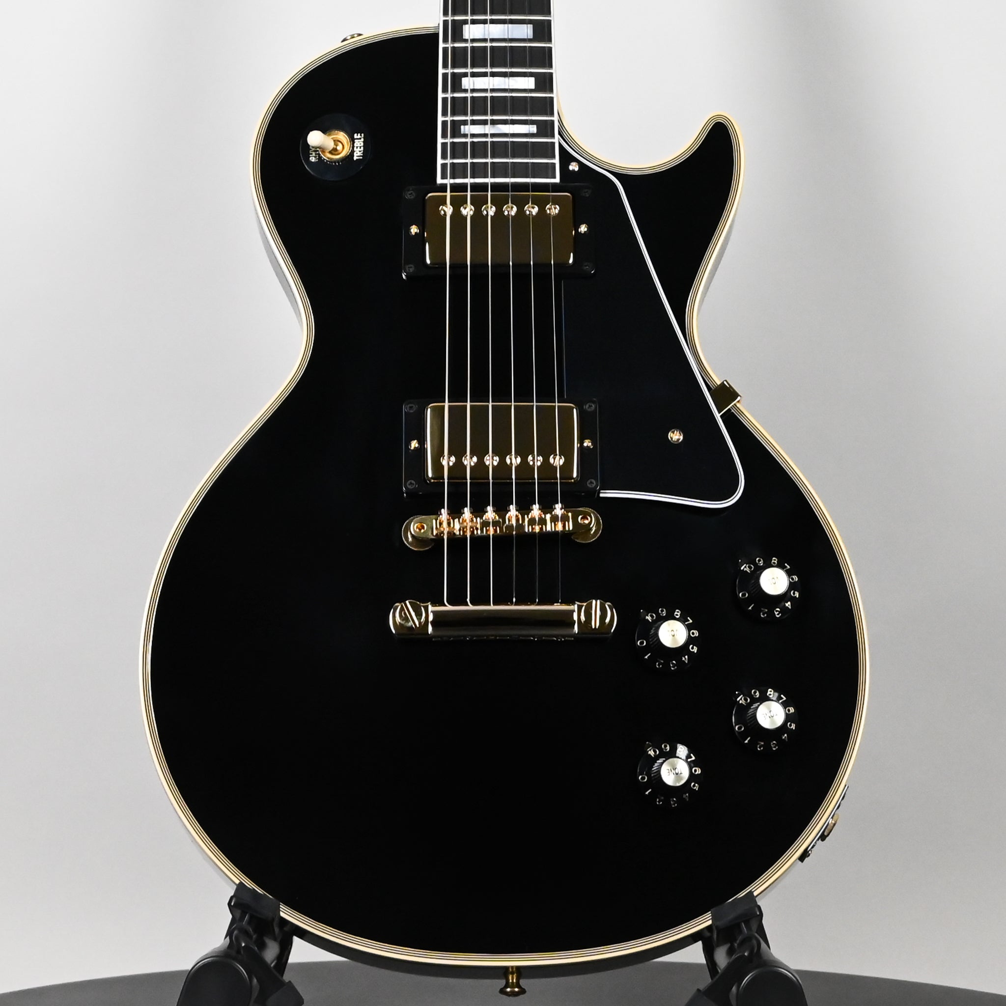 Gibson Custom 1968 Les Paul Custom Reissue Gloss w/ Gold Hardware- Ebony 2025 (506778)