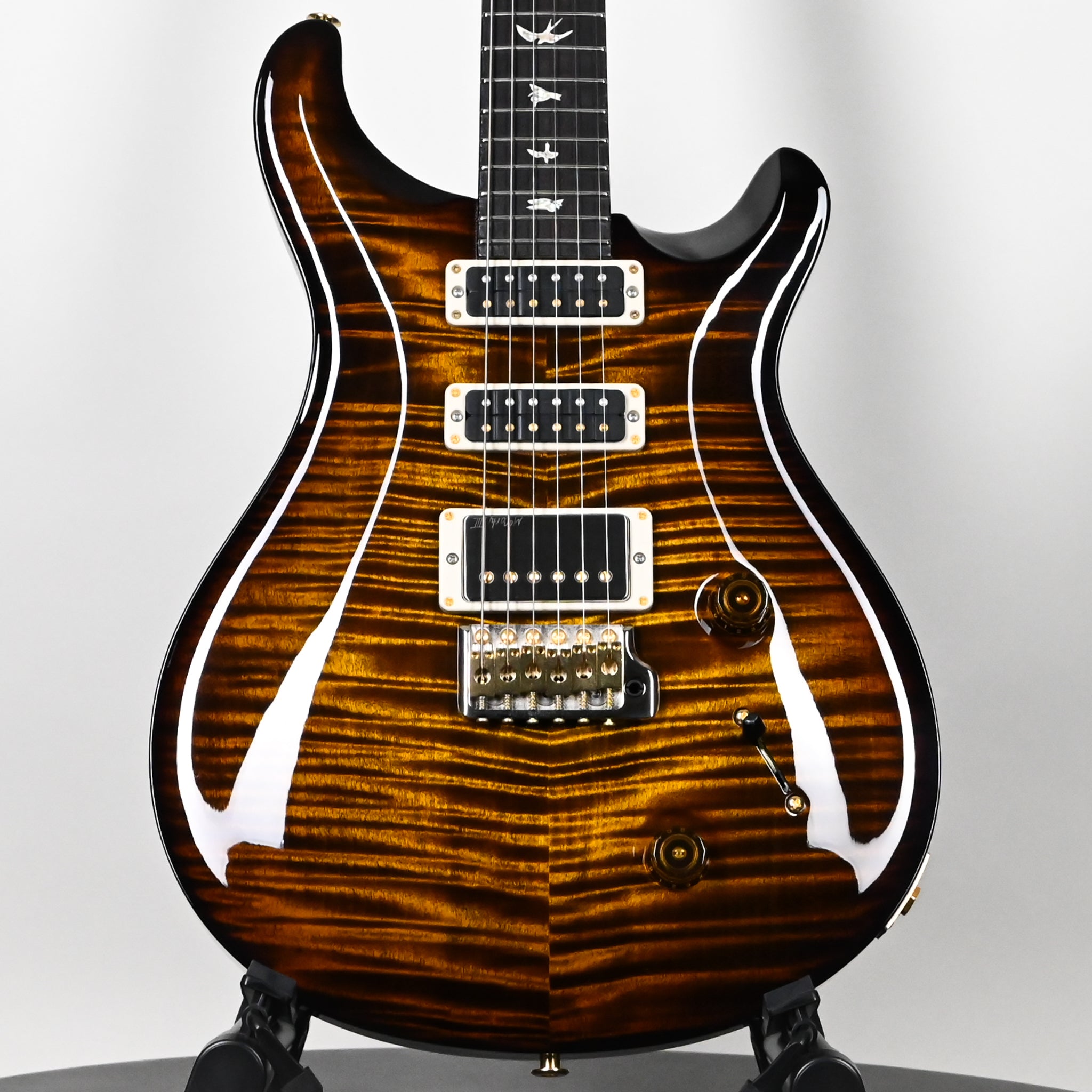 PRS Studio w/ 10-Top Electric Guitar- Black Gold Wraparound Smokeburst 2025 (0405819)