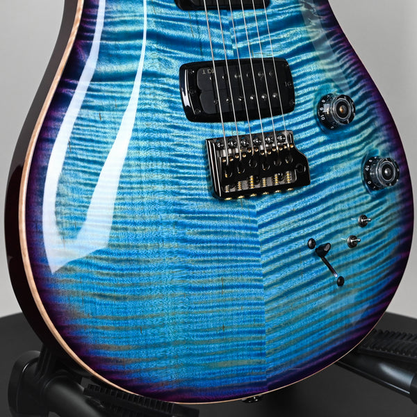 PRS Modern Eagle V Wood Library w/ 10-Top & Brazilian Rosewood Fingerboard Electric Guitar- Lake Blue w/ Purple Burst 2025 (0416652)