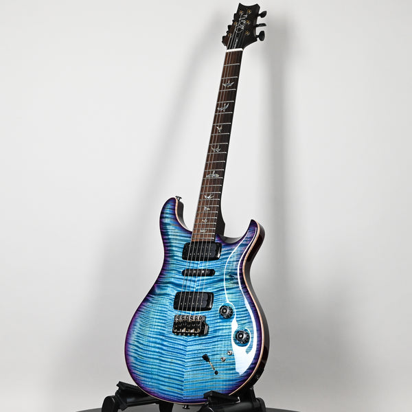 PRS Modern Eagle V Wood Library w/ 10-Top & Brazilian Rosewood Fingerboard Electric Guitar- Lake Blue w/ Purple Burst 2025 (0416652)