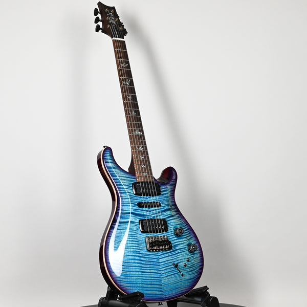 PRS Modern Eagle V Wood Library w/ 10-Top & Brazilian Rosewood Fingerboard Electric Guitar- Lake Blue w/ Purple Burst 2025 (0416652)