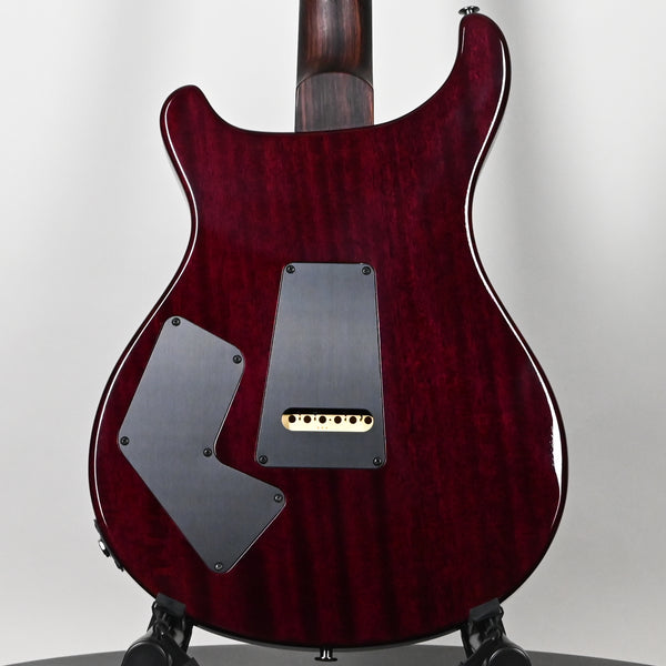 PRS Modern Eagle V Wood Library w/ 10-Top & Brazilian Rosewood Fingerboard Electric Guitar- Lake Blue w/ Purple Burst 2025 (0416652)