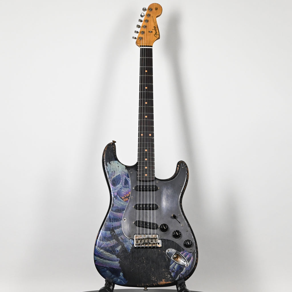 ★★Custom HardRelic Black Stratocaster★★ Fender Custom Shop Double Humbucker Stratocaster Relic Black